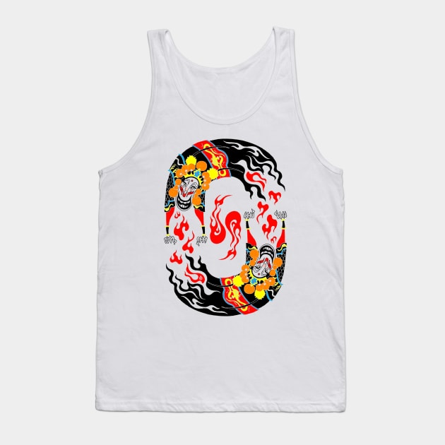 Swirling Deamon Tank Top by Jianrong_Lin